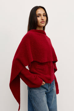 CAPE SCARF - RED