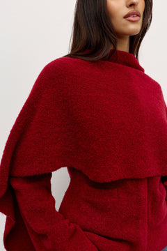 CAPE SCARF - RED
