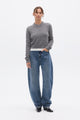 CLAUDIA V KNIT - GREY