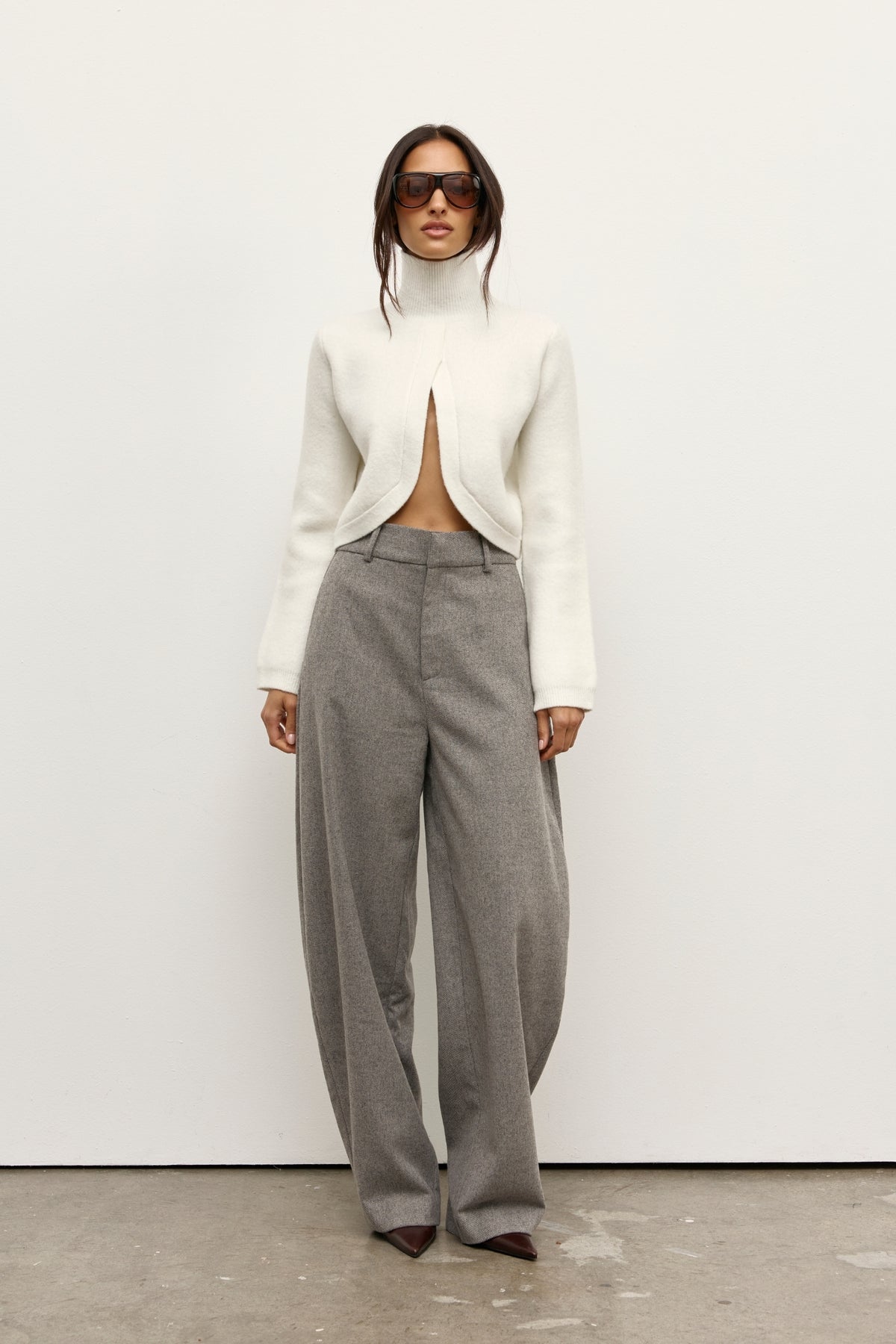 CLEMENT KNIT TOP - WHITE