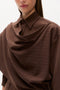 COVA SHIRT - BROWN PINSTRIPE