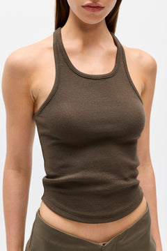 CINDY RACER BACK TANK - CAROB