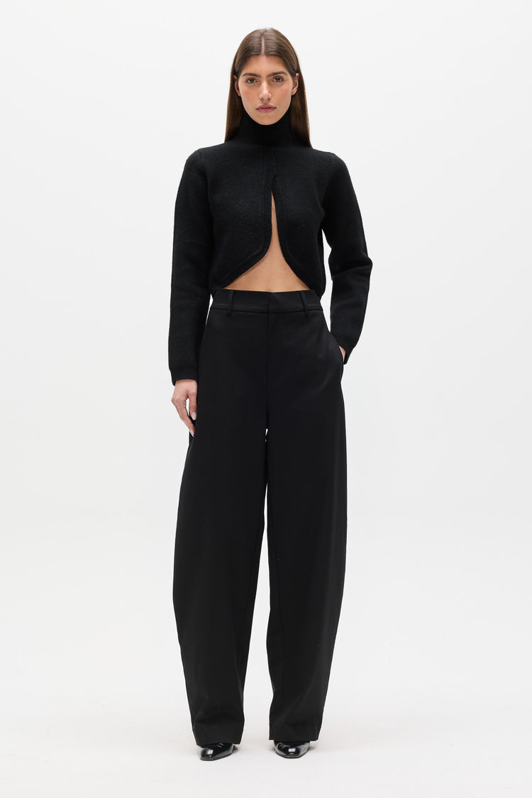 CLEMENT KNIT TOP - BLACK