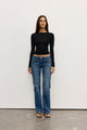 DOLLIE STRETCH BOOTLEG JEAN - BLUE HAZE
