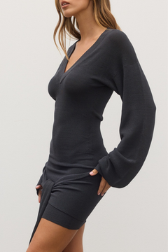 Chantelle Ribbed Knit Mini Dress in Liberty, view 1, Bayse Brand