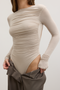 NESSA BODYSUIT - ALMOND
