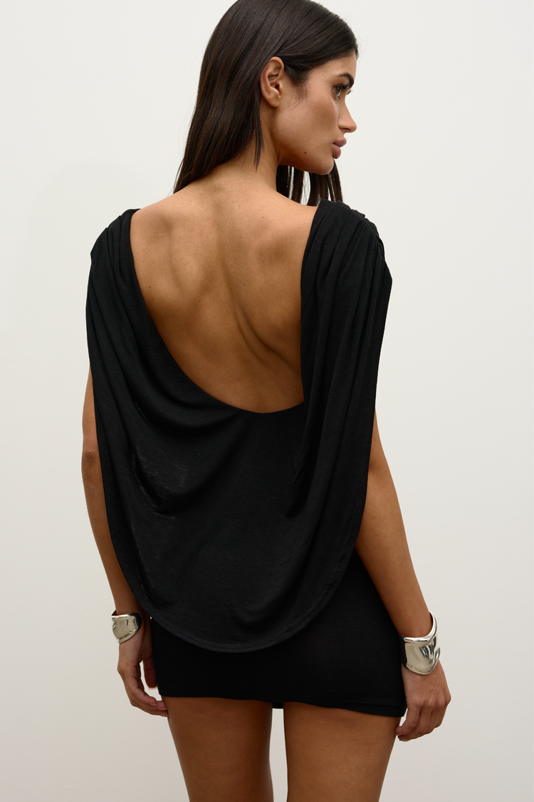 FLORA MINI DRESS - SHADOW