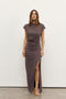 ELIANA MAXI DRESS - CHARCOAL