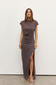 ELIANA MAXI DRESS - CHARCOAL