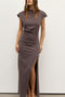 ELIANA MAXI DRESS - CHARCOAL