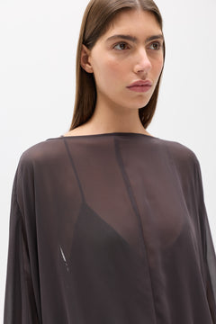 EVARIEL MINI DRESS - TRUFFLE
