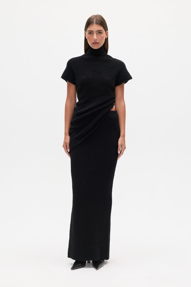 EVREN KNIT TOP - BLACK