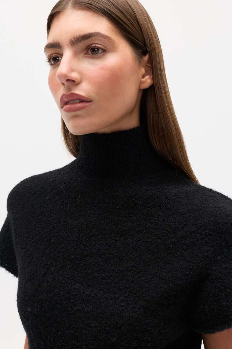 EVREN KNIT TOP - BLACK