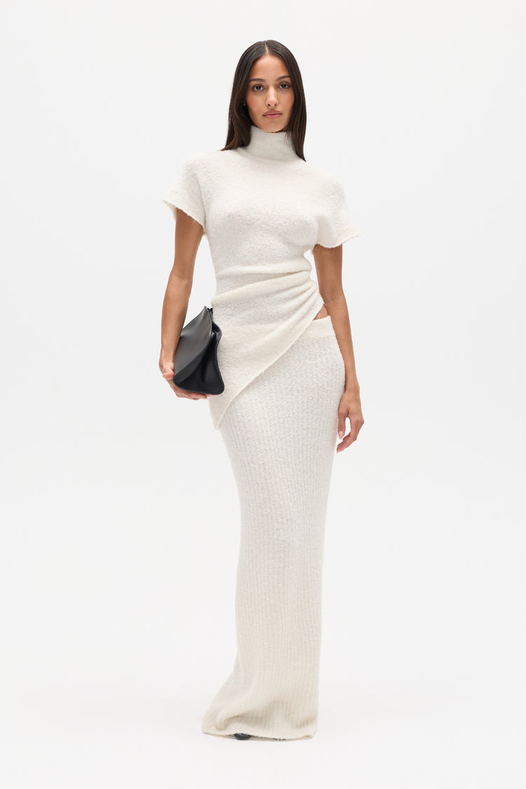 EVREN KNIT TOP - WHITE