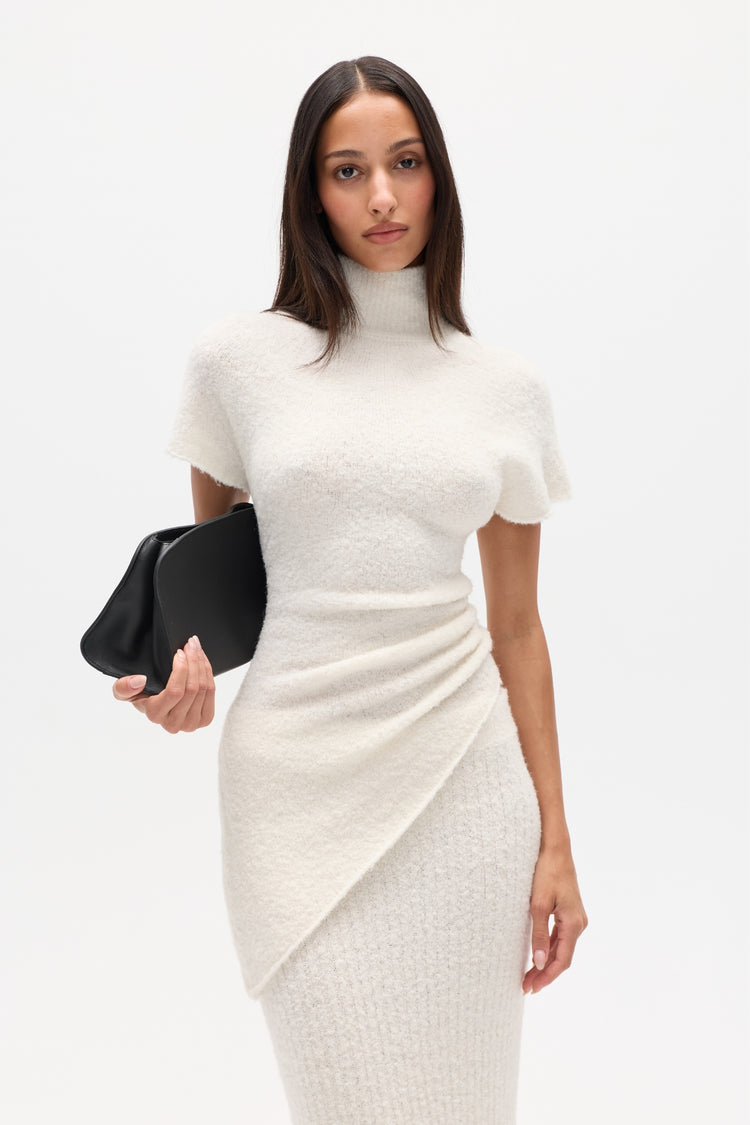 EVREN KNIT TOP - WHITE