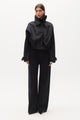 KOA CROPPED COAT - BLACK