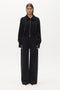 FLORENCE KNIT ZIP THROUGH - BLACK