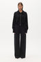 FLORENCE KNIT ZIP THROUGH - BLACK