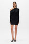 GISELLE KNIT MINI DRESS - BLACK