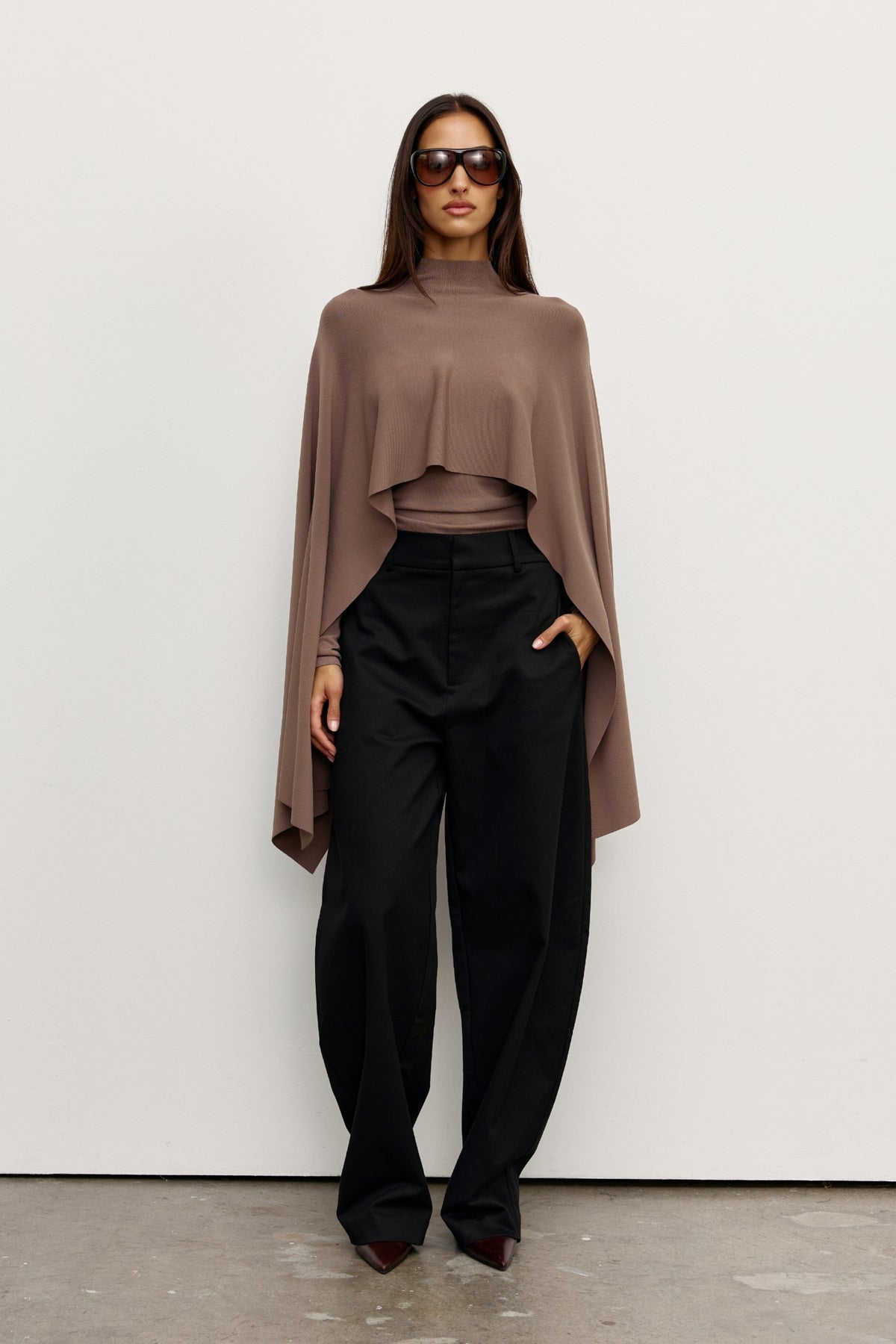 SORELLA PONCHO - MOUSE GREY