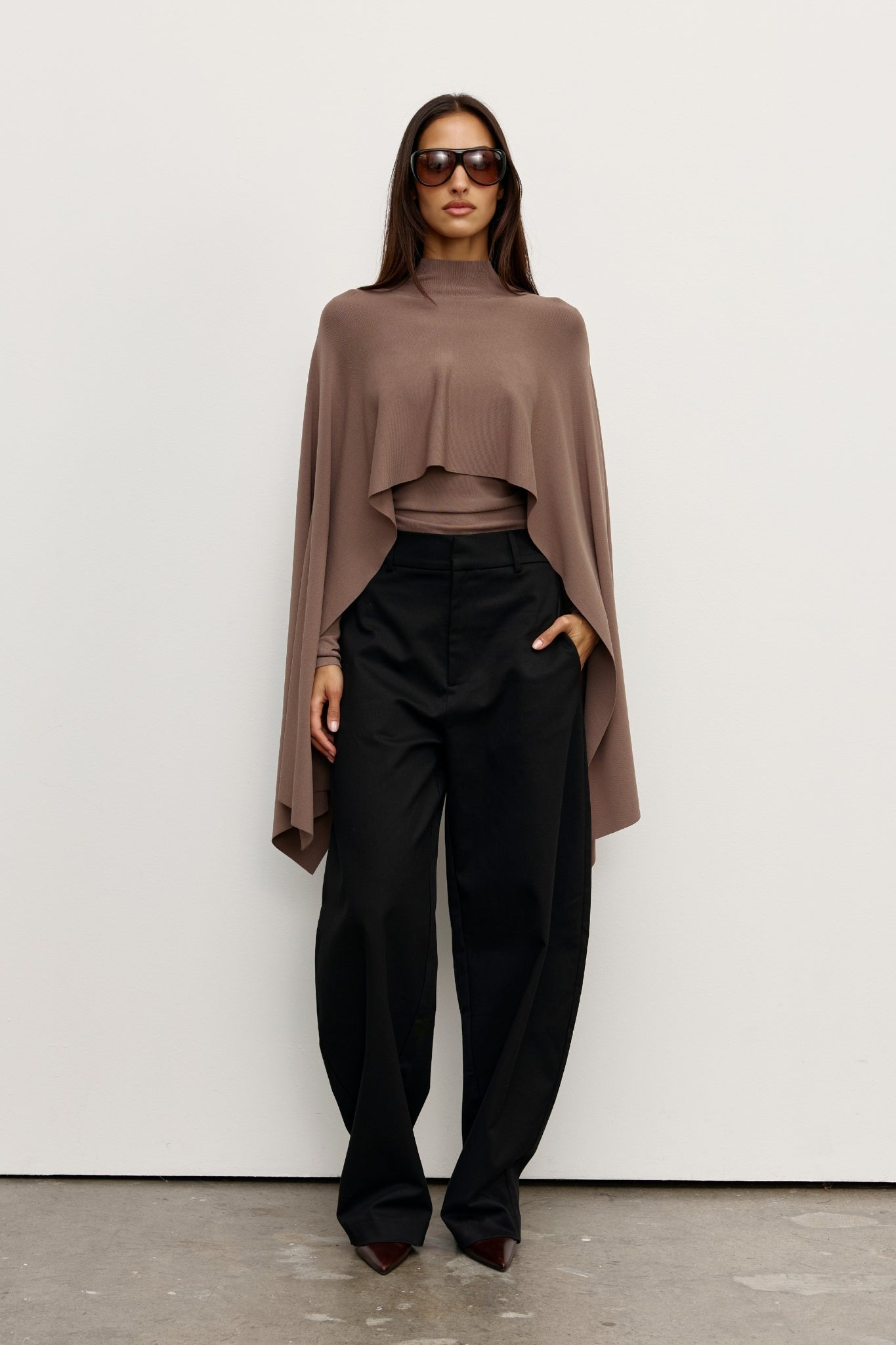 SORELLA PONCHO - MOUSE GREY