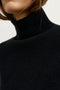 MAISIE KNIT TURTLENECK - BLACK