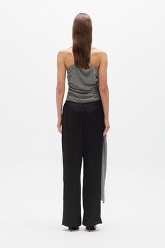 Enle Low Rise Straight Leg Pant in Black, view 4, Bayse Brand