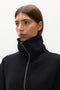 FLORENCE KNIT ZIP THROUGH - BLACK