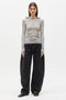 FANTASY TOP - GREY MARLE