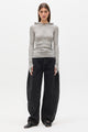 FANTASY TOP - GREY MARLE