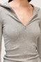 FANTASY TOP - GREY MARLE