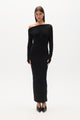 GISELLE KNIT MAXI DRESS - BLACK