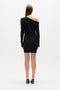 GISELLE KNIT MINI DRESS - BLACK