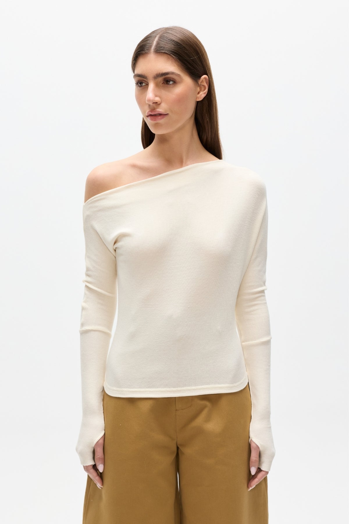 GISELLE KNIT TOP - IVORY