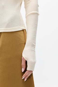 GISELLE KNIT TOP - IVORY