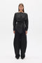 HALTHEA TOP - CHARCOAL PINSTRIPE