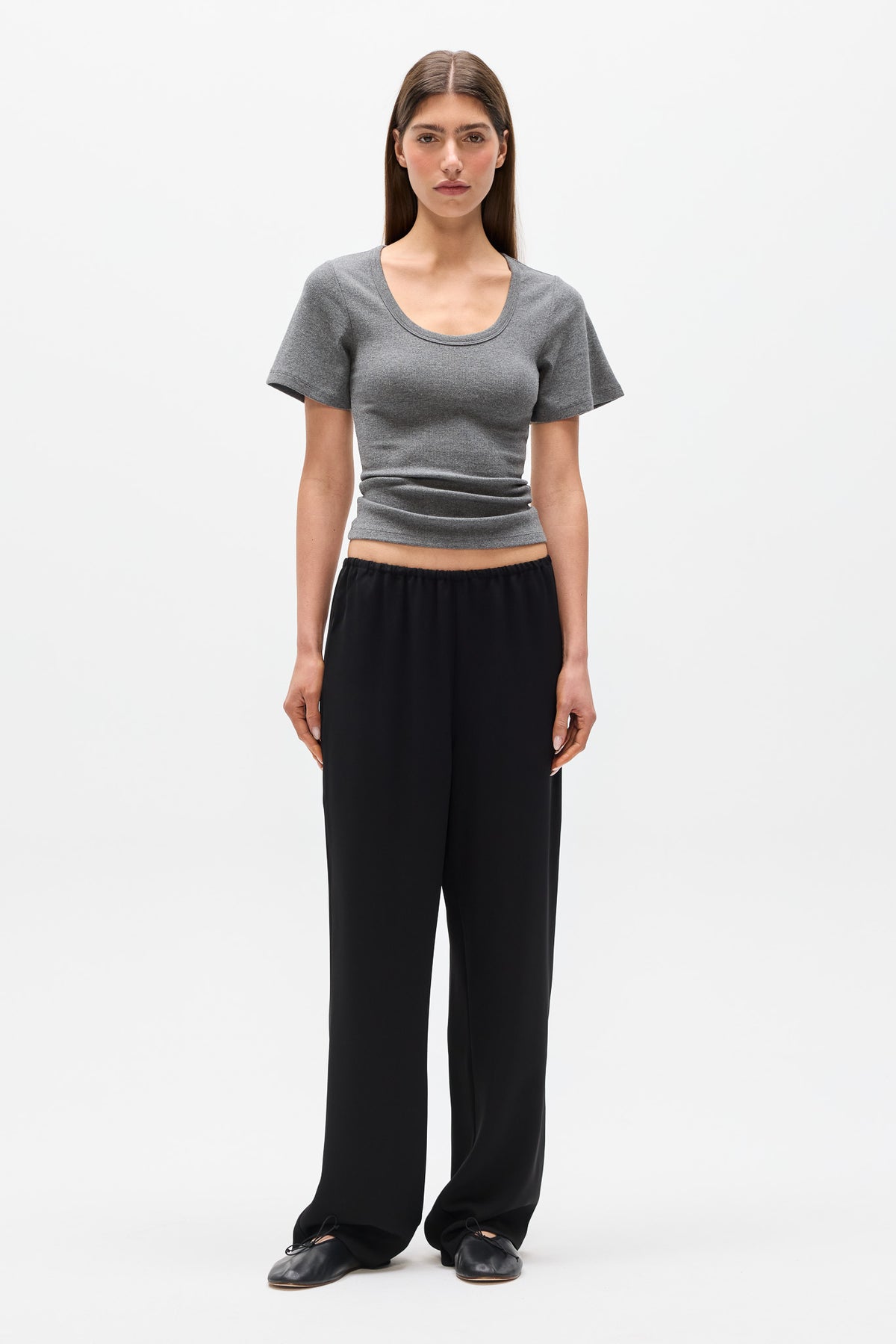 HARLEY TOP - HEATHER GREY