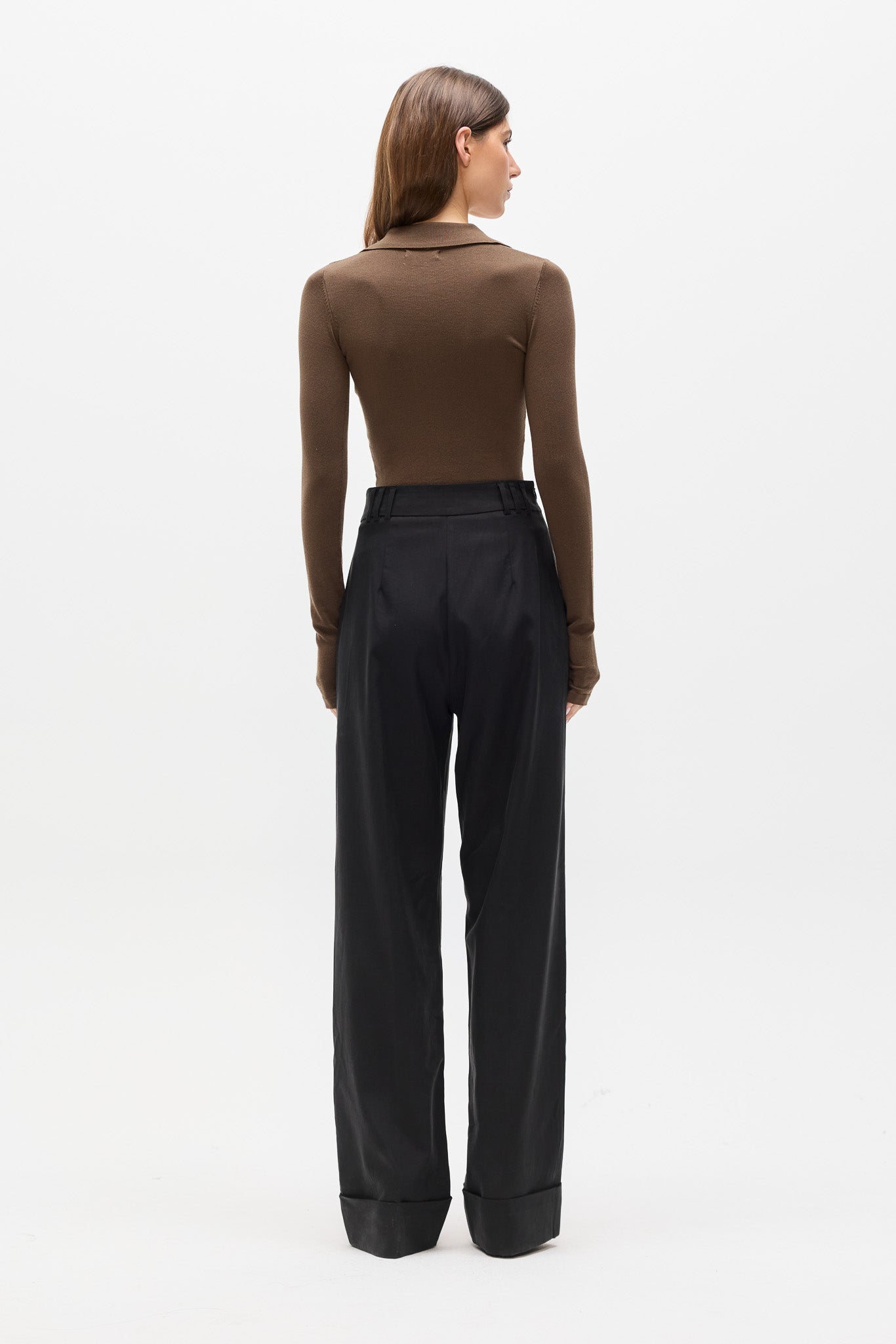 HALSTON BODYSUIT - CAFE