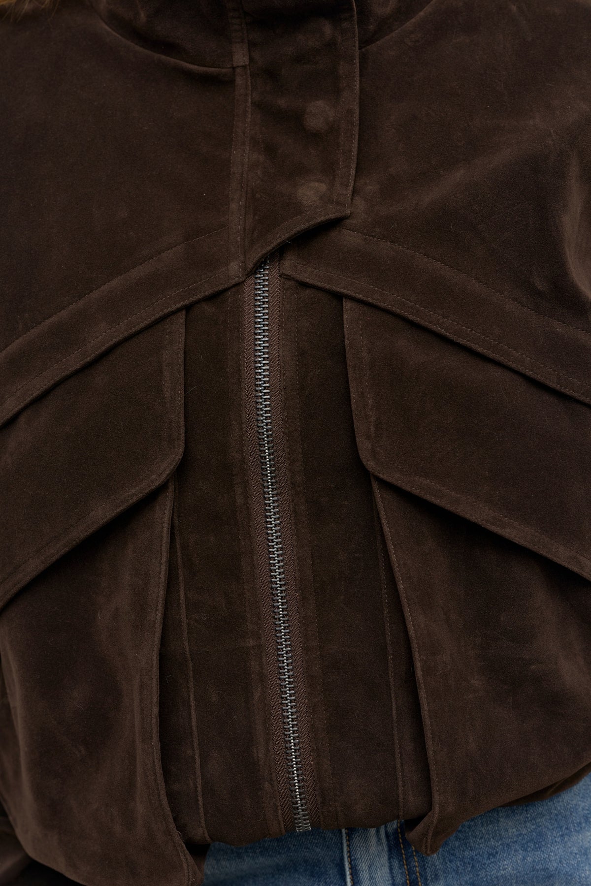 INEZ JACKET - DEEP BROWN