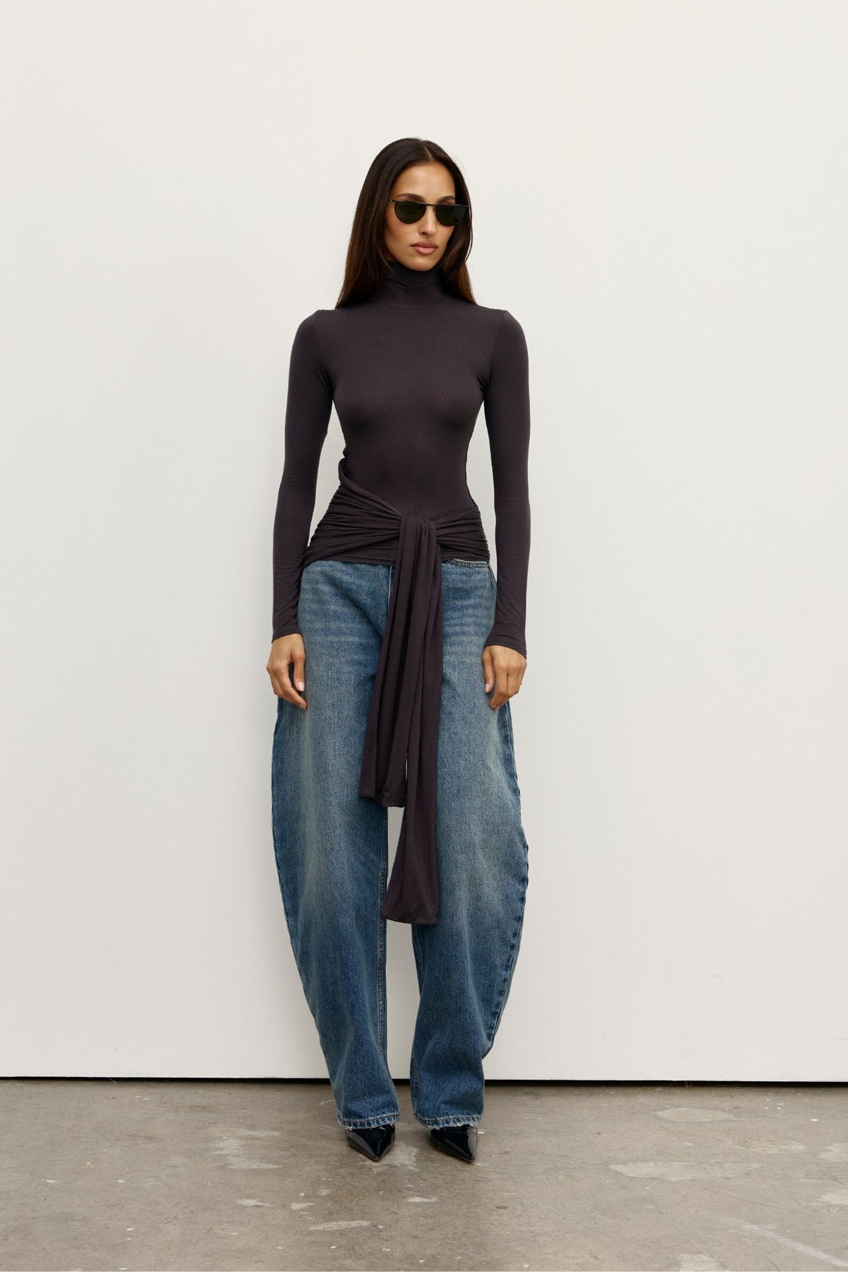 ISLEY TOP - CHARCOAL