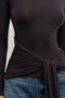ISLEY TOP - CHARCOAL