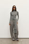 ISLEY TOP - LIGHT GREY MARLE