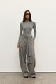 ISLEY TOP - LIGHT GREY MARLE