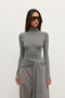 ISLEY TOP - LIGHT GREY MARLE
