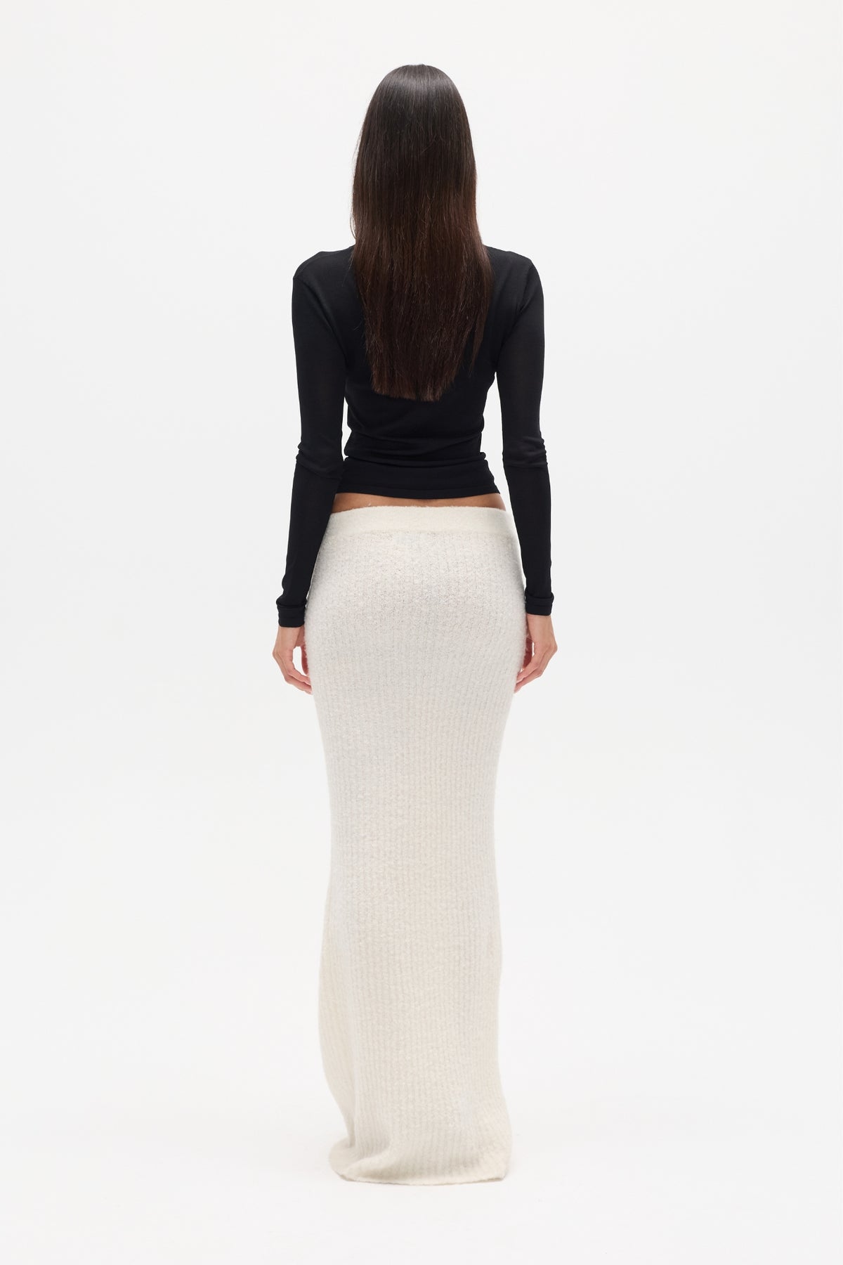 IVER KNIT SKIRT - WHITE
