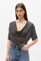 JUDITH TOP - DARK GREY