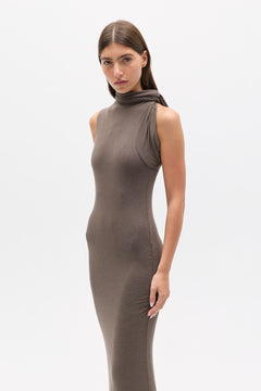 KADIA MAXI DRESS - SMOKE