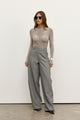 KELSIE BODYSUIT - DOVE GREY