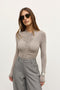 KELSIE BODYSUIT - DOVE GREY