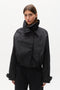 KOA CROPPED COAT - BLACK